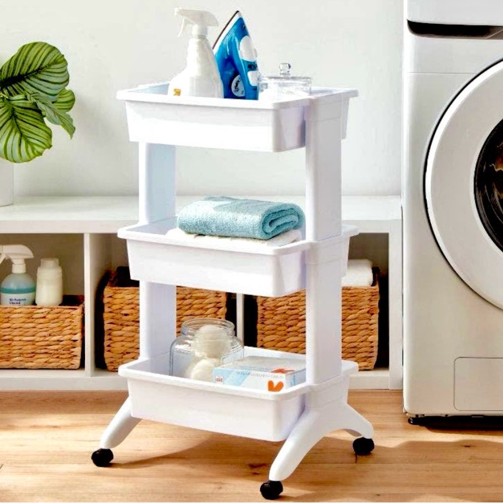Bed Bath & Beyond™ 3 Tier Portable Rolling Storage Cart